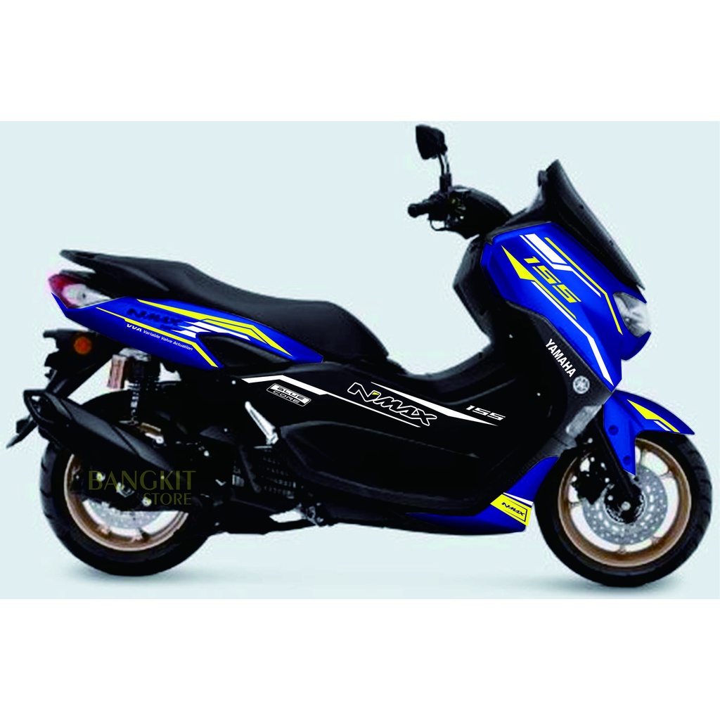 CUTTING STICKER cuting stiker all new NMAX 2021 2022 09 motor blue