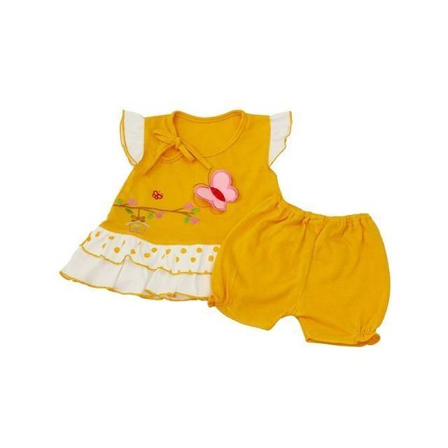 Setelan Baju Bayi Perempuan Motif Kupu2/Terusan Bayi/Atasan dan celana bayi