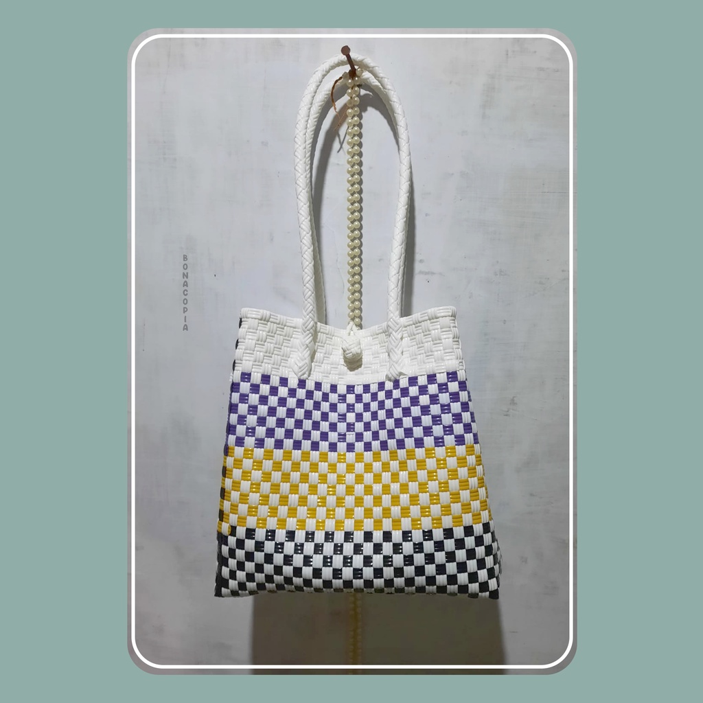 TAS ANYAMAN JALI-JALI SIZE M ~bonacopia