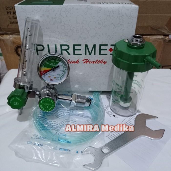 Regulator Regulator Tabung Oksigen O2 Medis / Medical Regulator Oxygen Puremed