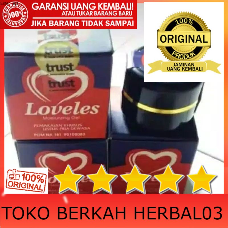 100% ASLI Loveless Mousturizing Gel Oles Original Loveles Asli - Obat Stamina Pria Kuat - Jundo Macc