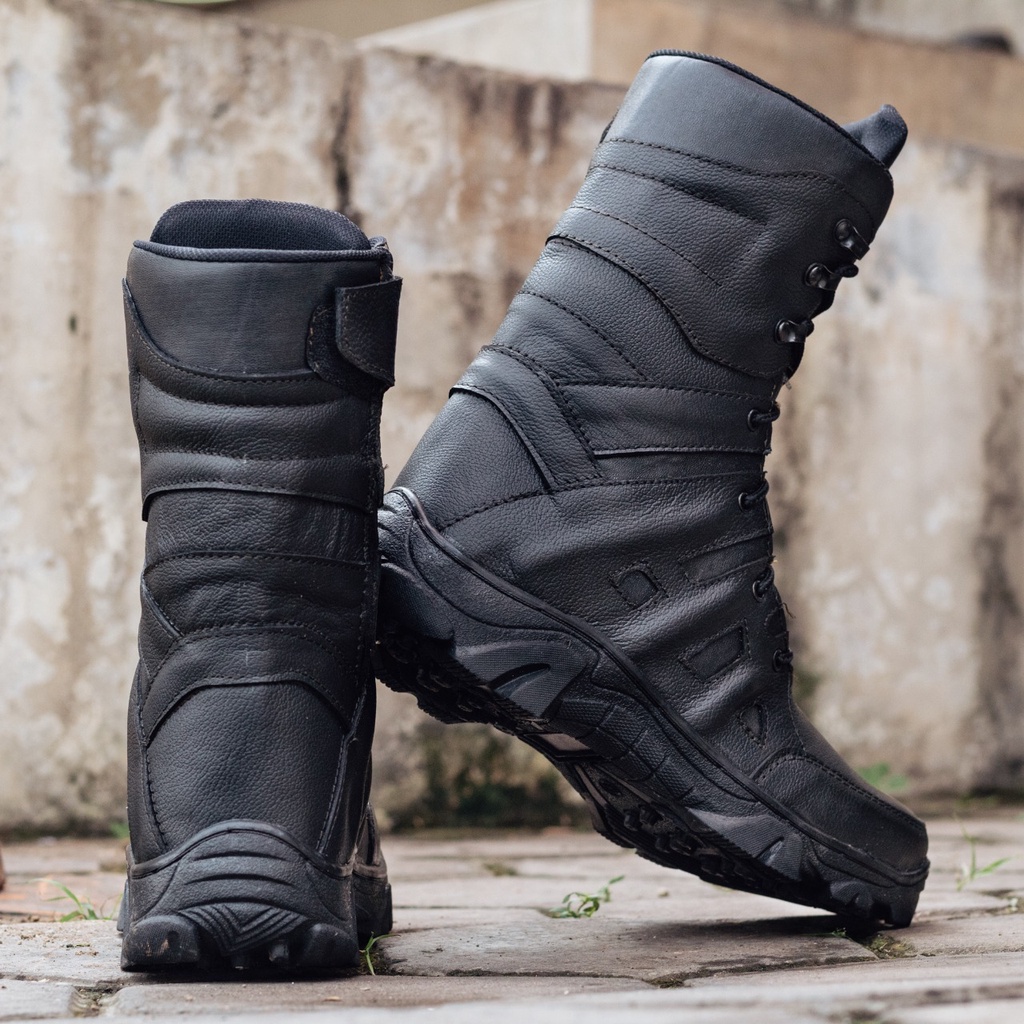 SWAT-RUB TRACK SEPATU PDL KULIT BOOTS KULIT RUBICON SAFETY DIJAMIN KULIT ASLI SEPATU PDL TACTICAL PREMIUM SWAT HIGH