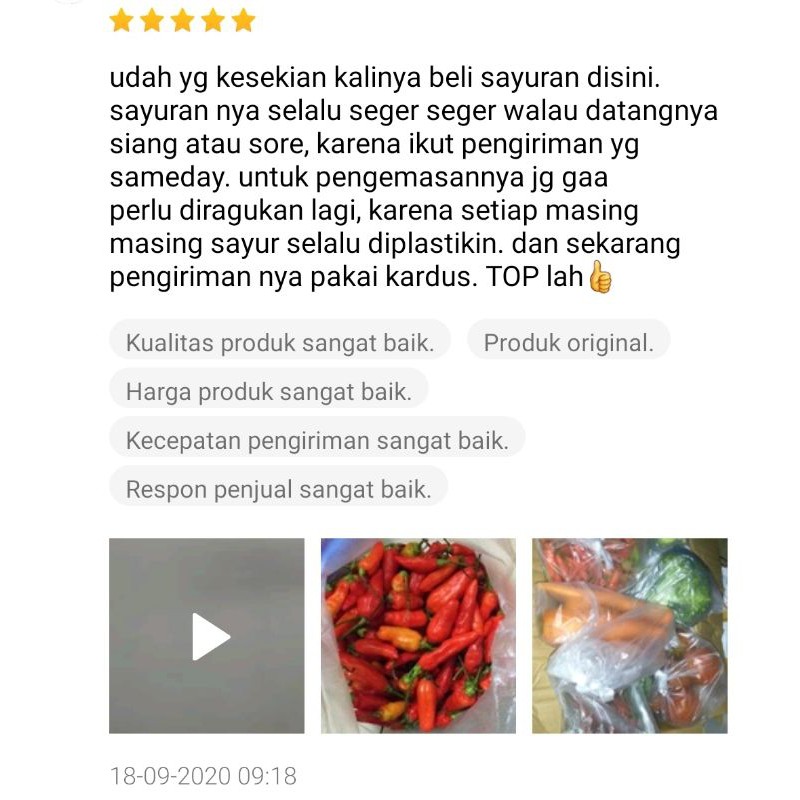 KIRIM INSTAN Cabe Rawit Merah Sayur Express