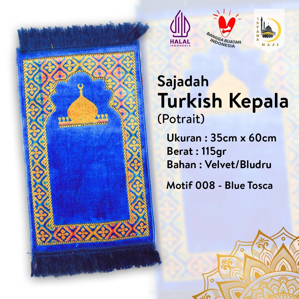 Sajadah Anak Bahan Bludru Sajadah Muka 35x60 cm