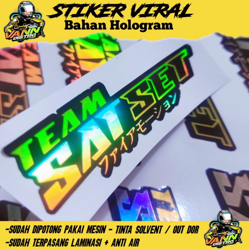 Stiker TEAM SATSET BARU (B)