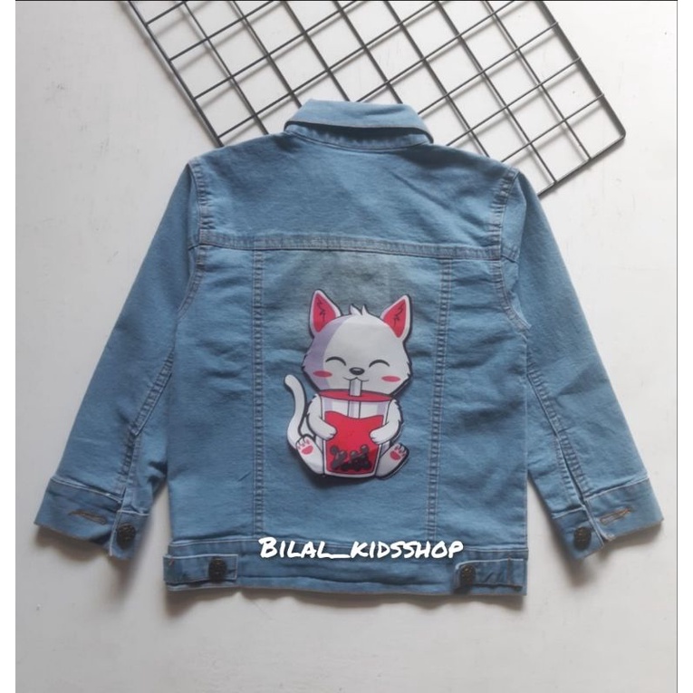 JAKET JEANS LED (NYALA)/JAKET JEANS ANAK