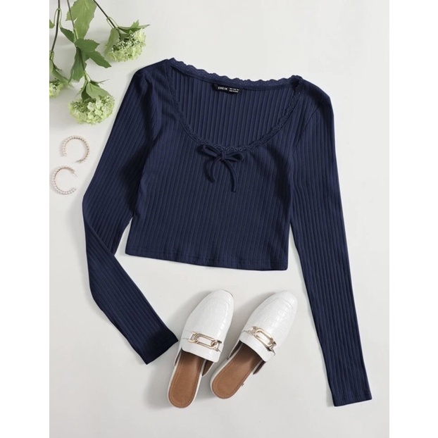 BLOUSE CROP - BLOUSE KOREAN - ANGELICA TOP BLOUSE