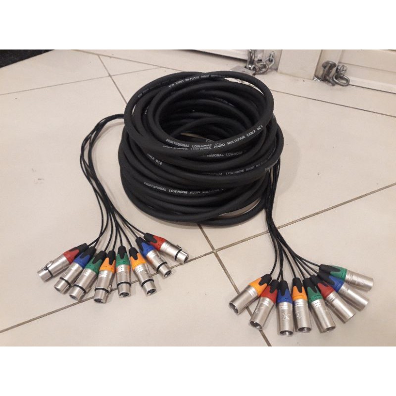 Snake Kabel isi 8 Komplit (pakai Kabel Original)+ Konektor 50meter