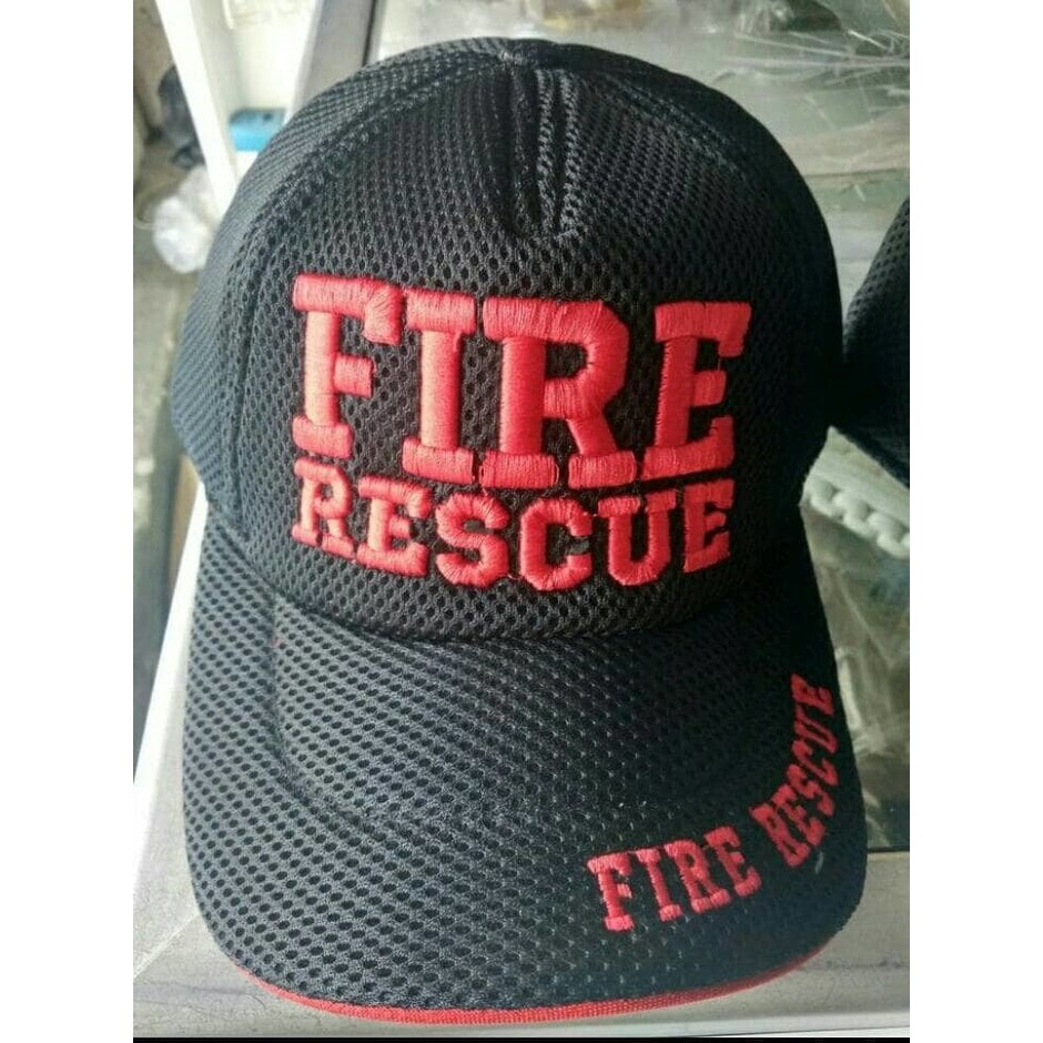 Topi Fire Rescue Merah/Topi Pemadam Kebakaran