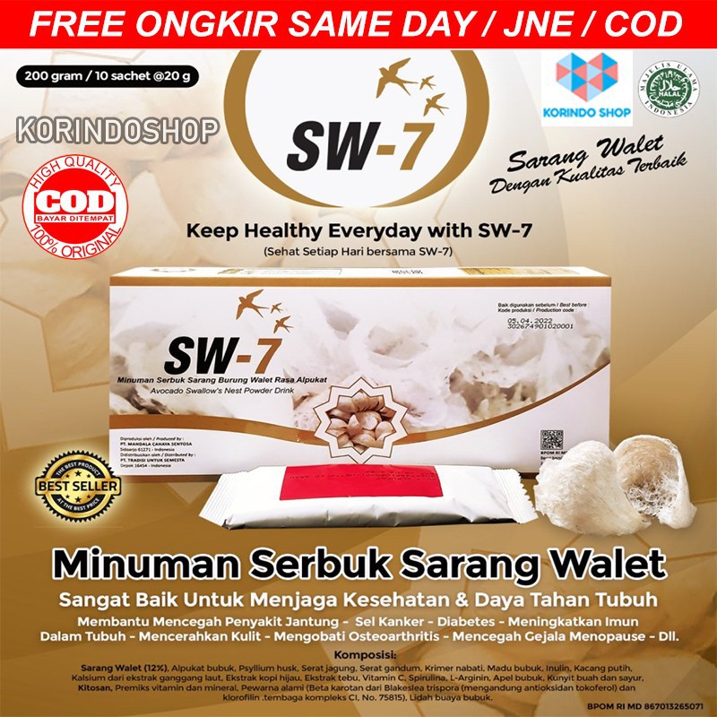 

SW-7 Minuman Serbuk Sarang Walet SW 7 atau SW7 - Dijamin Original