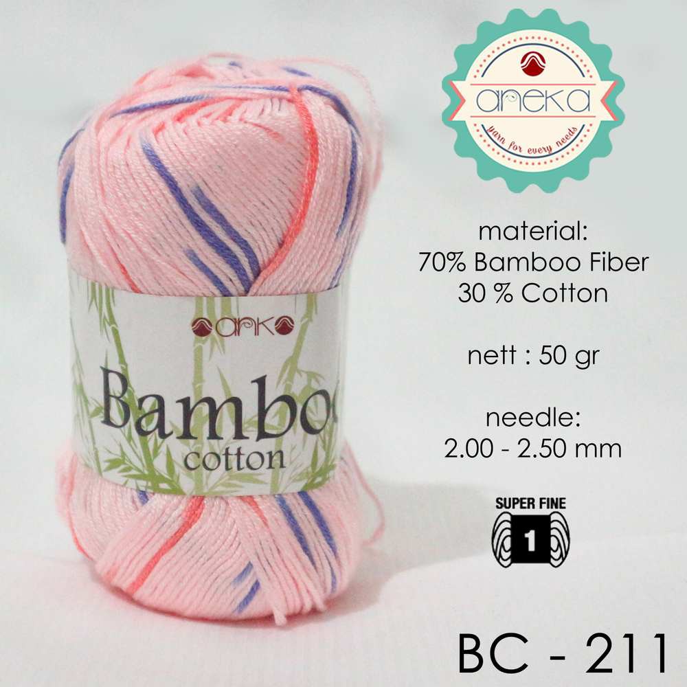 Benang Rajut Katun Bambu / Bamboo Cotton Yarn 3 - 211