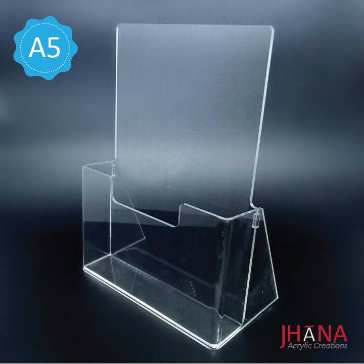 Jual Tempat Brosur Akrilik Acrylic Ukuran A5 Tb35 Shopee Indonesia 0295