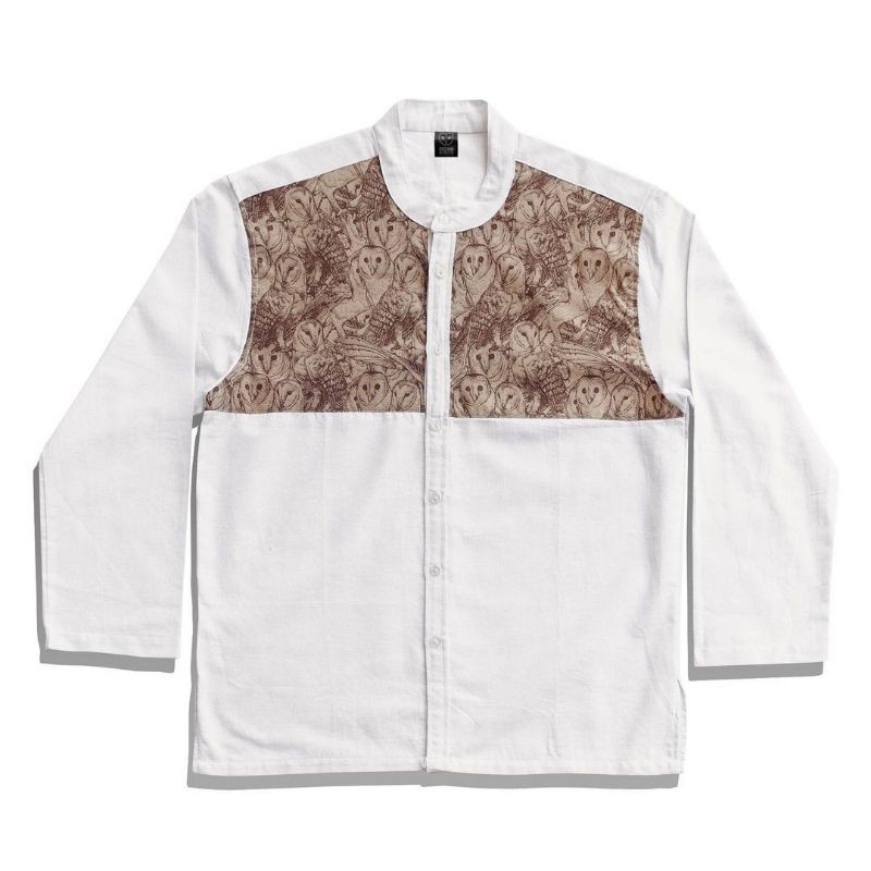 LS KOKO SHIRT "WHITE OWL SQUAD" (WHITE) : DREAMBIRDS DAILY