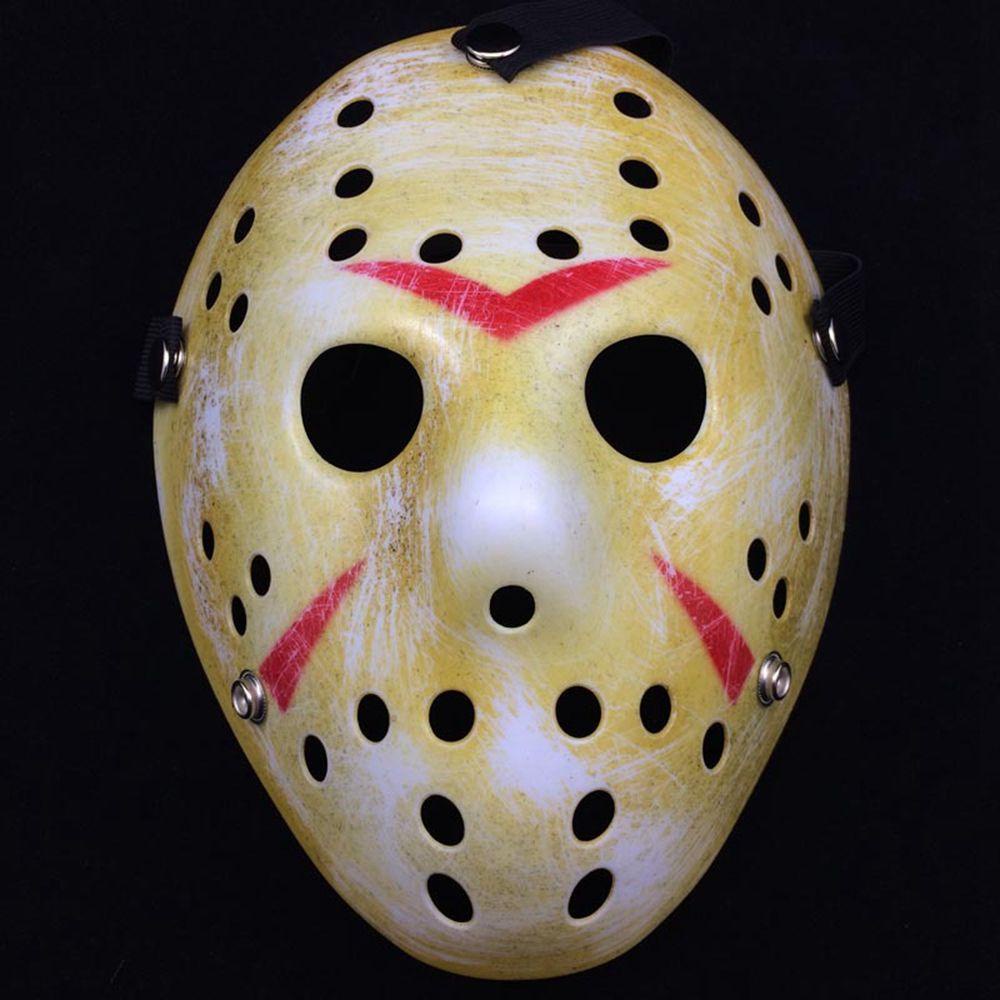 [Elegan] Masquerade Mask Jason Voorhees Hoki Penutup Wajah Festival Mardi Gras Kostum Pesta Topeng Mata Perlengkapan Pesta Jason Mask