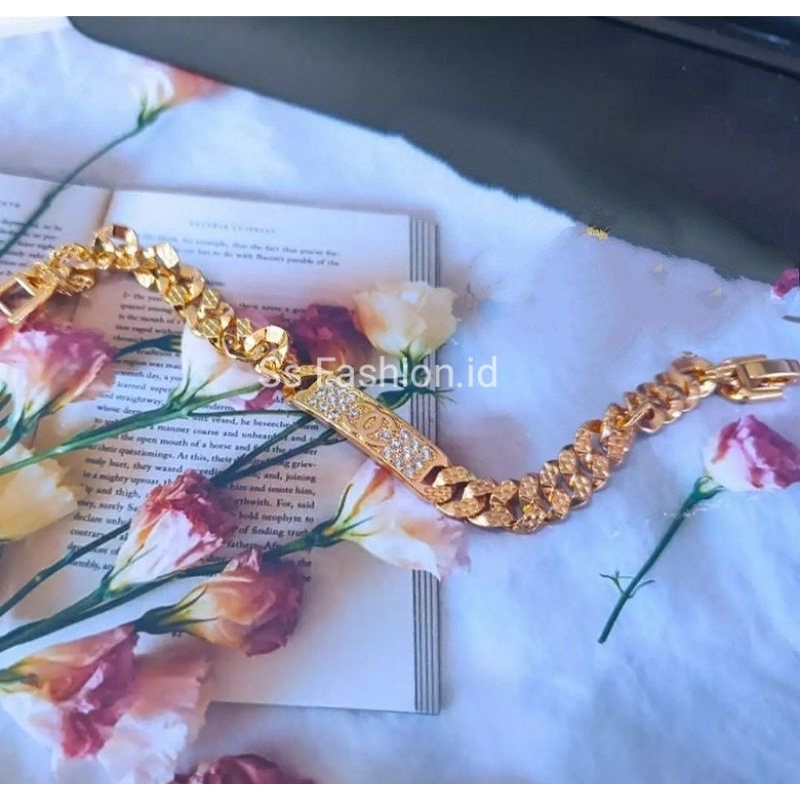 Gelang pelat Terbaru anti luntur 24 k