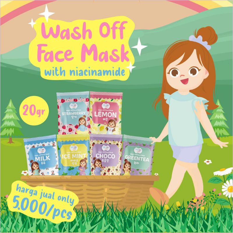 BPOM YEPPU YEPPU BY KIYOWO MASKER ORGANIK WASH OFF FACE MASK YEPPU-YEPPU 20GR