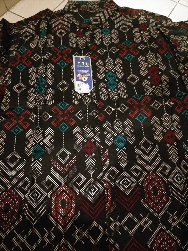 Dgm Fashion   Kemeja Batik Pria Songket   Lengan Pendek Batik Pendek Batik Songket