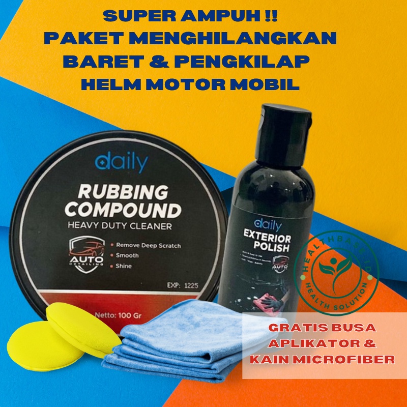 Penghilang Gores Body Mobil Motor Helm Tipis Rubbing Compound Kit Pengkilap Bodi Kendaraan Murah