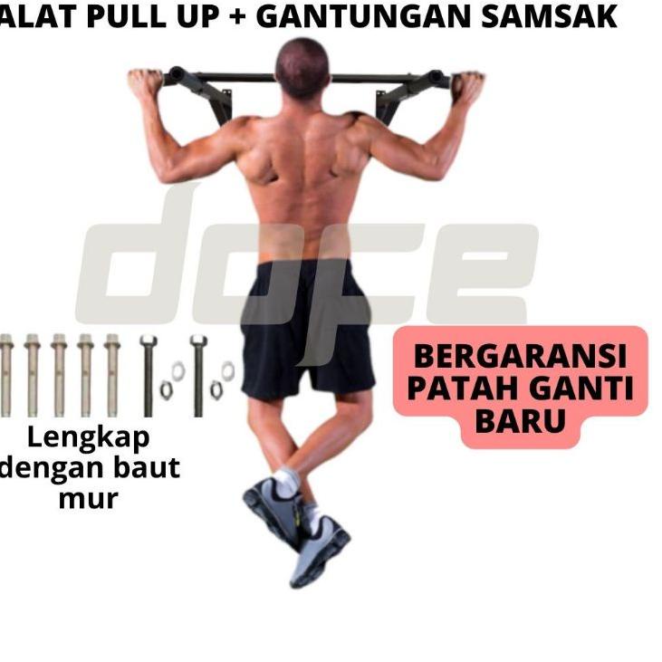 ❪RuD⭐️❫ Pull Up Bar + Gantungan Samsak / Chin Up / Fitness / Alat Olahraga Gym //Sudah restok