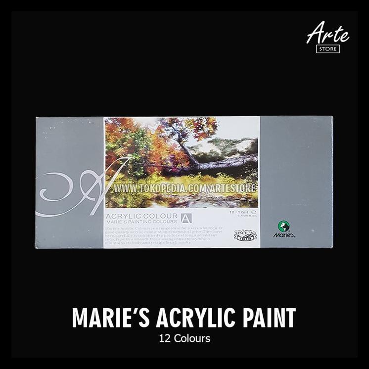 

Termurah Cat Acrylic Maries 12 Warna