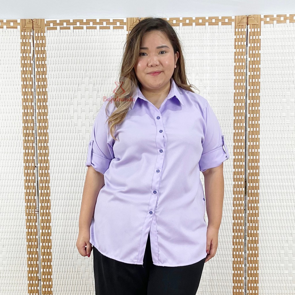 KEMEJA WANITA JUMBO LD 120 / BIG SIZE JUMBO POLOS-2