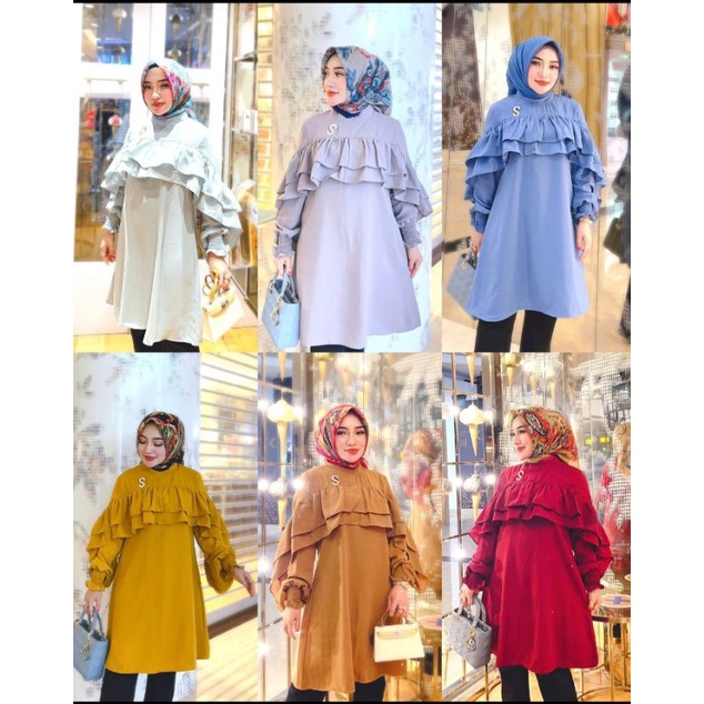 blouse rimpel by Shella saukia