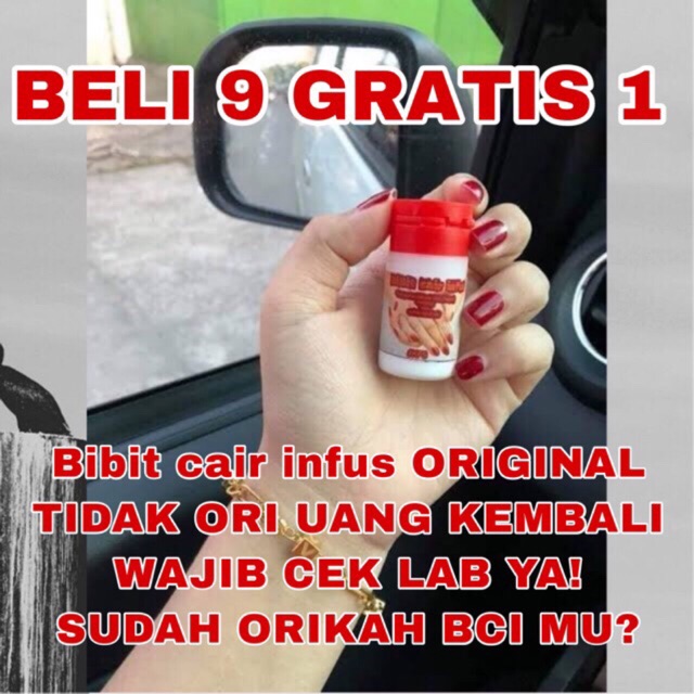 READY TDK PO Beli 9 gratis 1 Bibit cair infus asli bci bpom original kfs ori pemutih racikan racik