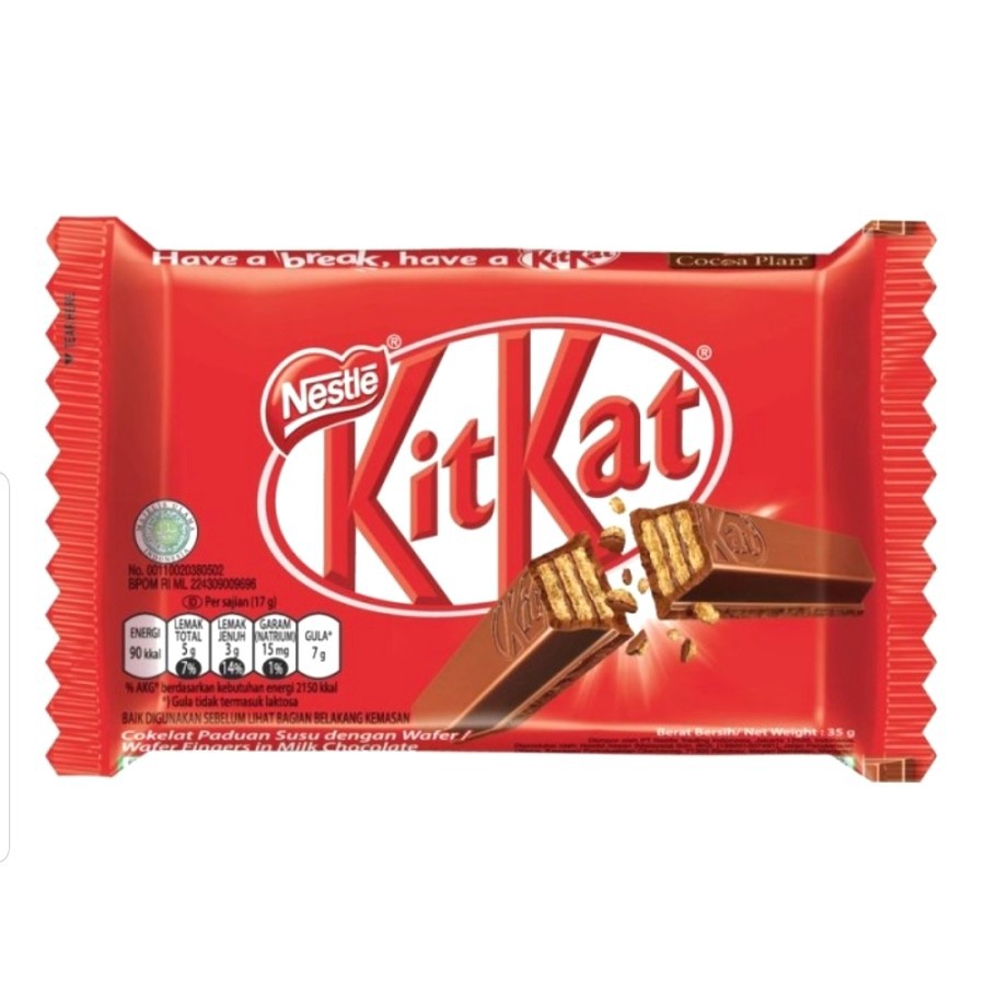 

KIT KAT NESTLE COKLAT WAFER SUSU 4F 35G