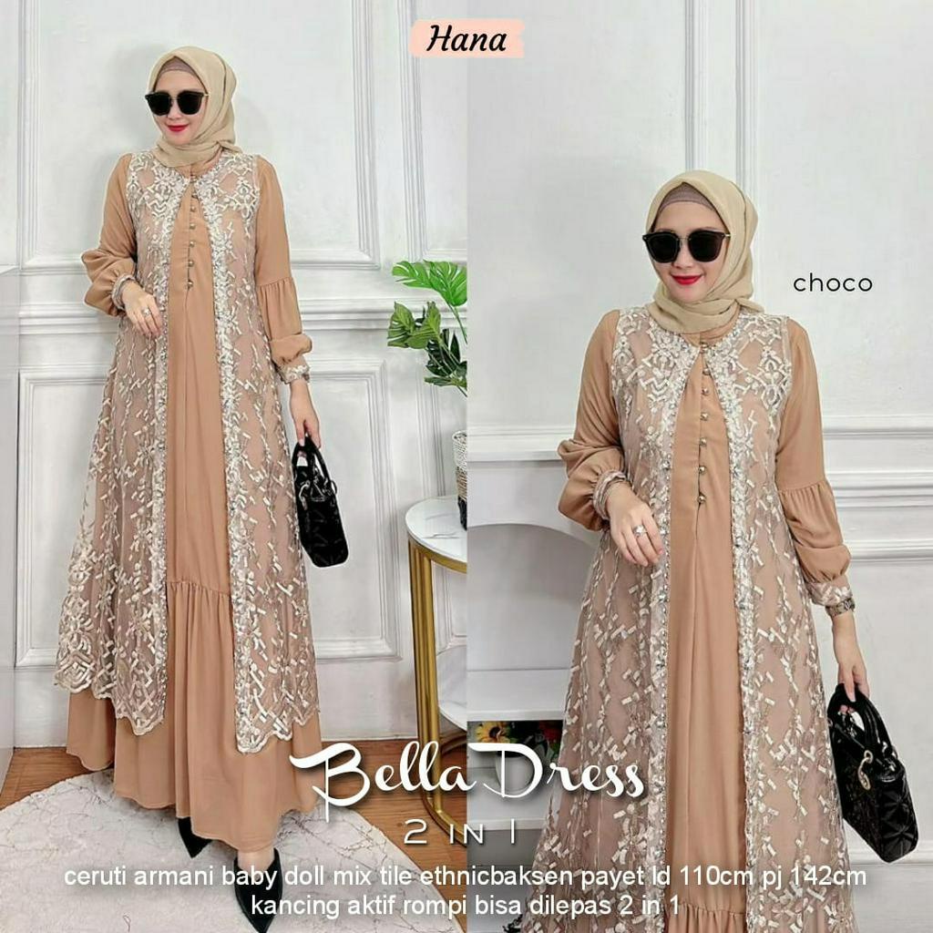 BELLA DRESS BRUKAT PREMIUM 2 IN 1