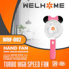 Hand Fan Mini Kipas Genggam Tangan Welhome WHF-002 dan 007