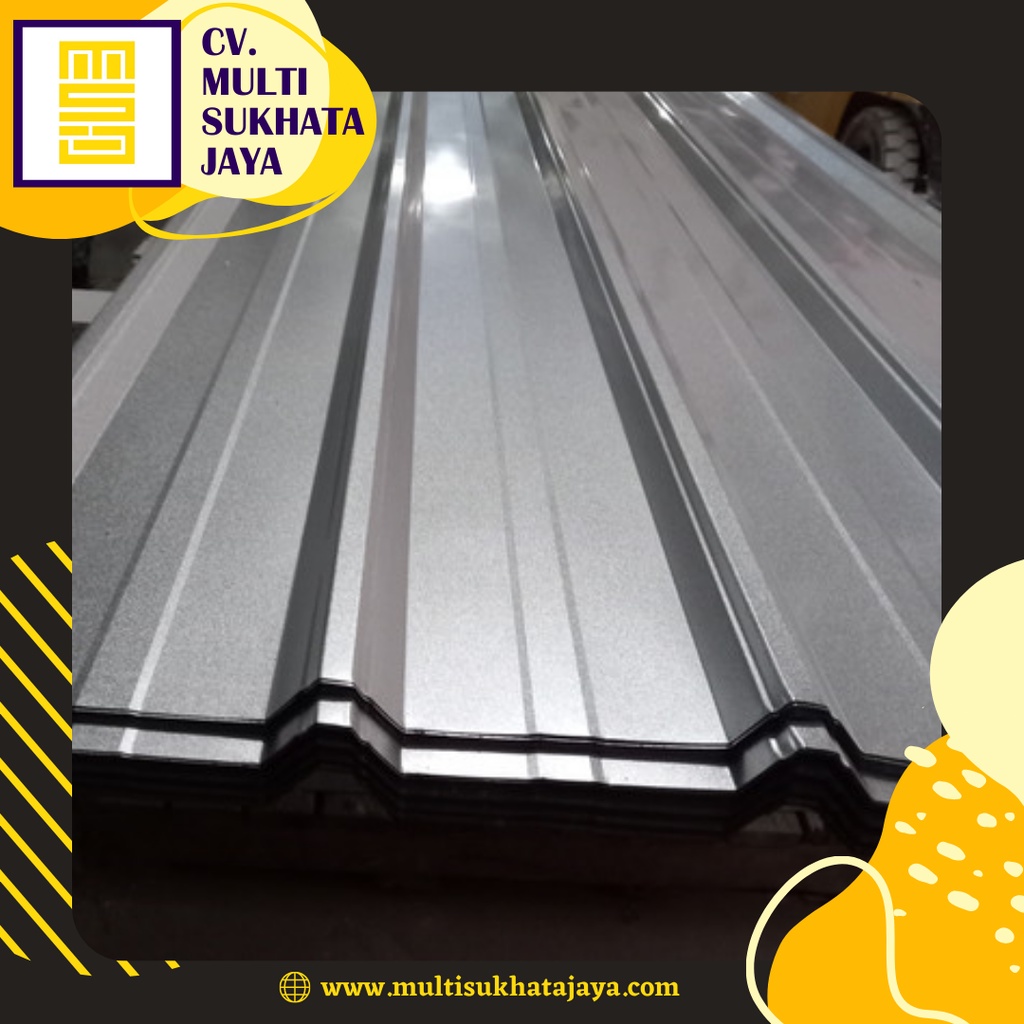 Atap Spandek 0,3 mm Silver