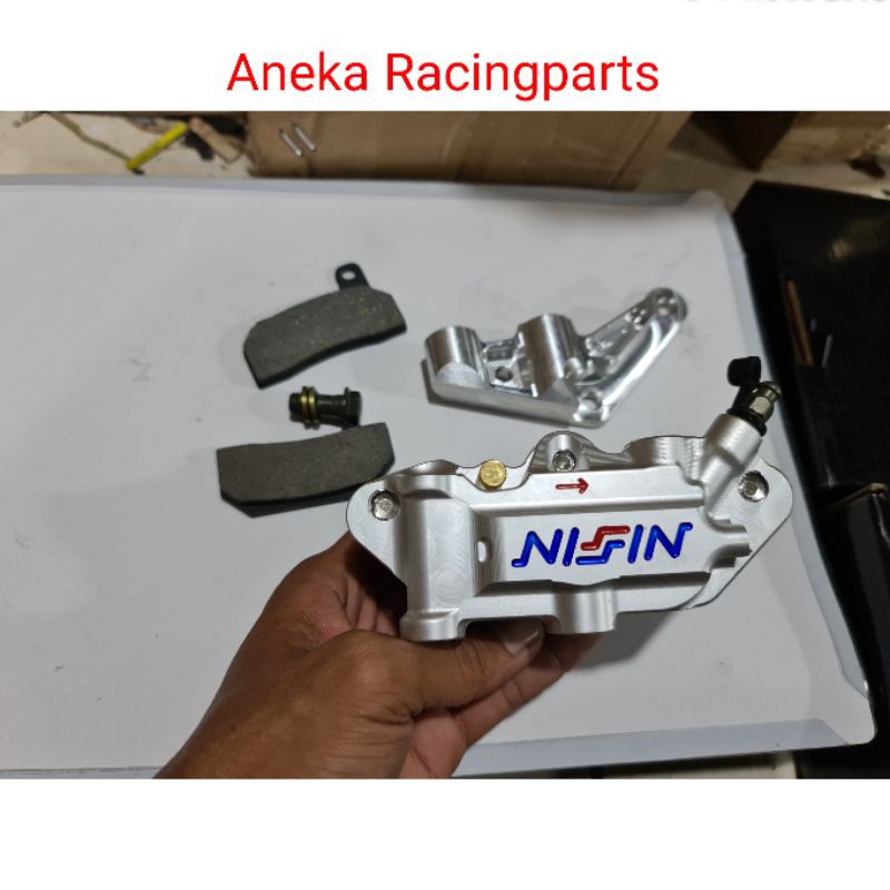 breket kaliper depan ninja r set kaliper monoblok disk standar sesuai foto