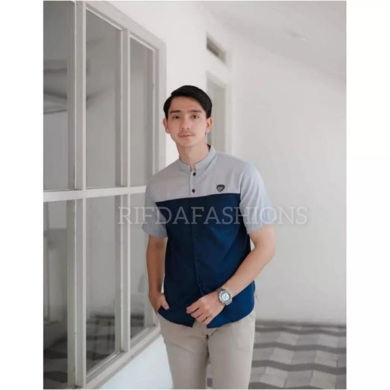 Koko Kurta Lengan Pendek Matt Katun  Adem Tebal Terlaris