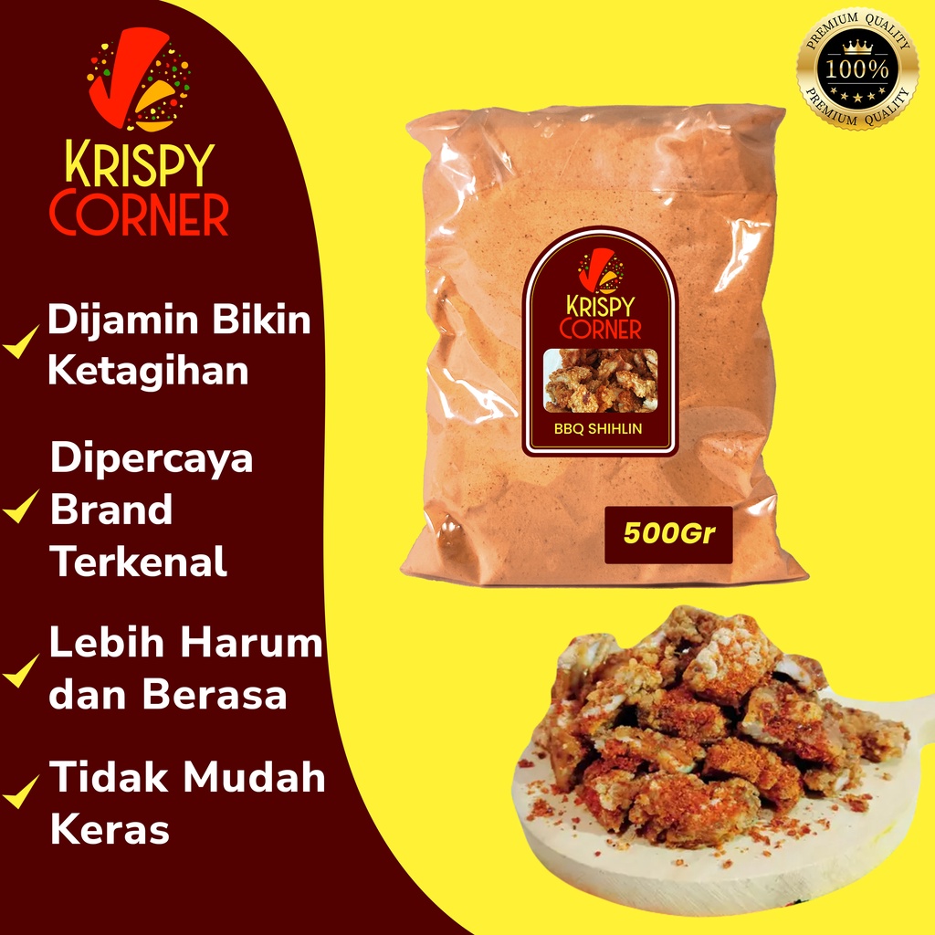 

Bumbu Tabur BBQ Shihlin Penyedap Aneka Snack Ayam Instan Rasa Barbekyu Barbeque Shihlin 500Gr