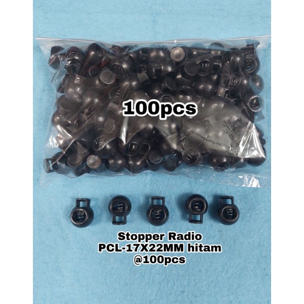 Stopper Radio 17mm Mtk Hitam 1bks@+/-100pcs =rp.13.000/100pcs