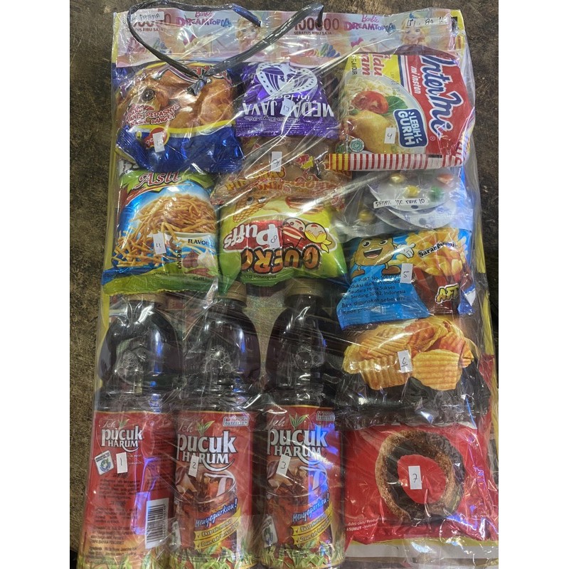 Lotre Makanan Lotre Snack Lotre Jajan Lotre Berhadiah Indonesia Snack Paket Jajanan Murah Shopee Indonesia