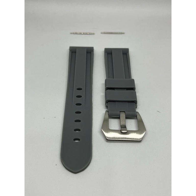 STRAP PANERAI / TALI JAM PANERAI 22mm 24mm STRAP UNIVERSAL  Silicone Rubber LUMINOR PANERAI  Color silikon karet Strap kulit silikon premium Amazfit samsung Xiaomi band