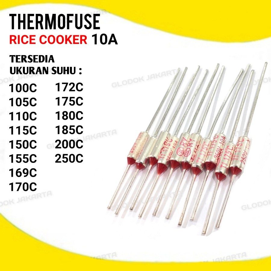 Thermofuse Fuse 10A 250V Magic Com Thermal Termofuse