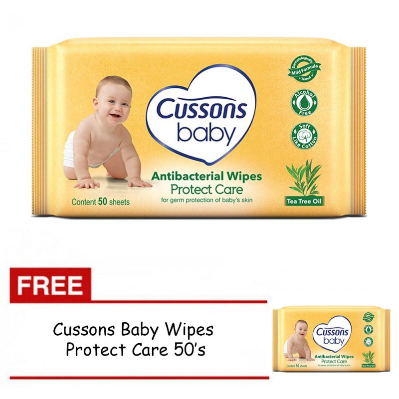 Cussons Baby Wipes BUY 1 GET 1 @45'Sheets