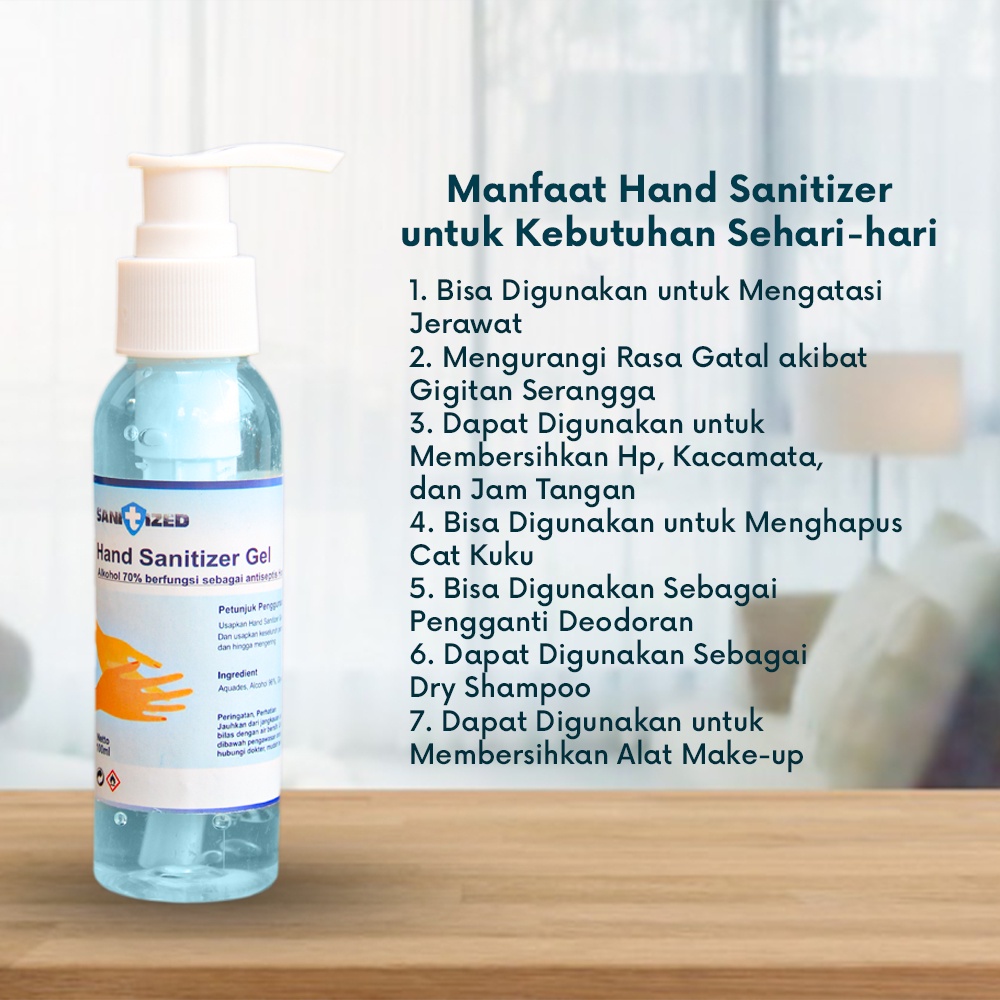 HAND SANITIZER GEL 100ML ALKOHOL 70% HAND SANITEZER HAND SANITAIZER HAND SANITISER SANITAZER