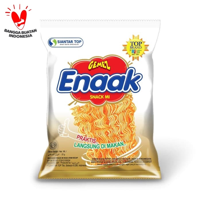 

504ekh Gemez Enaak Mie Snack 22 Gram 6J