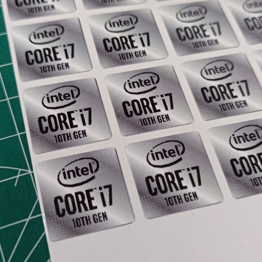 Stiker Intel Core i7 Gen 10