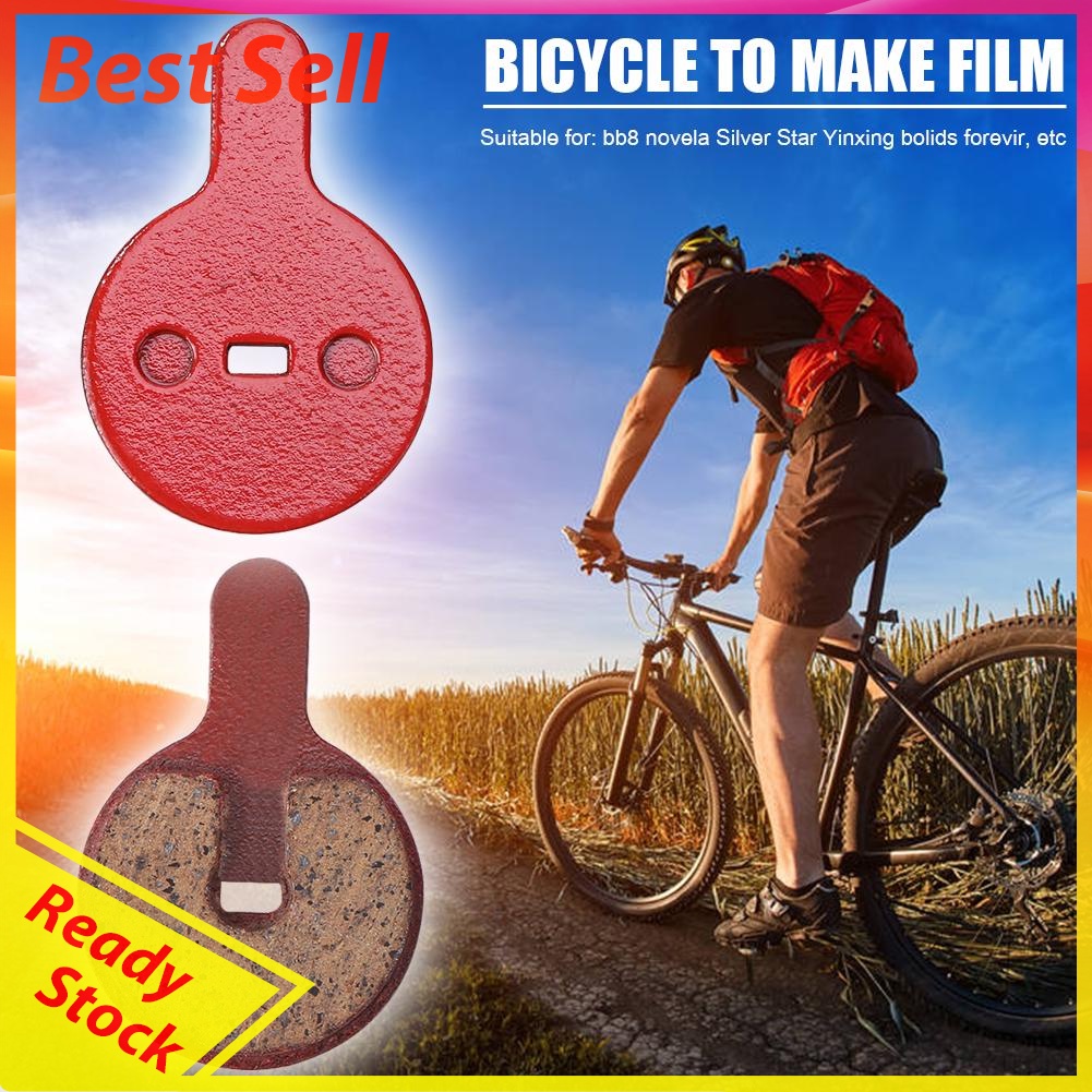 1 Pair Bike Brake Pads Resin Semi-Metallic Bicycle Cycling Braking Disc Pad