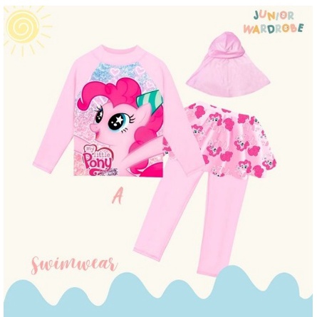 Setelan baju renang hijab anak perempuan import JW V3