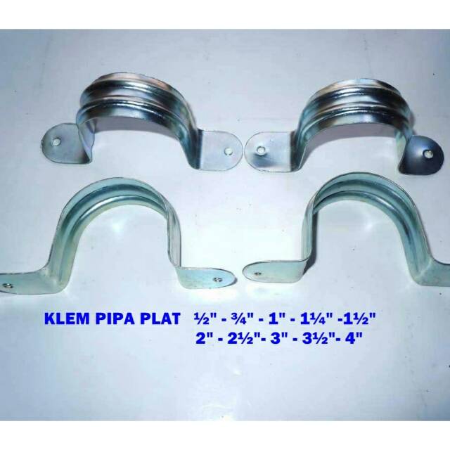 Klem pipa plat 2.5