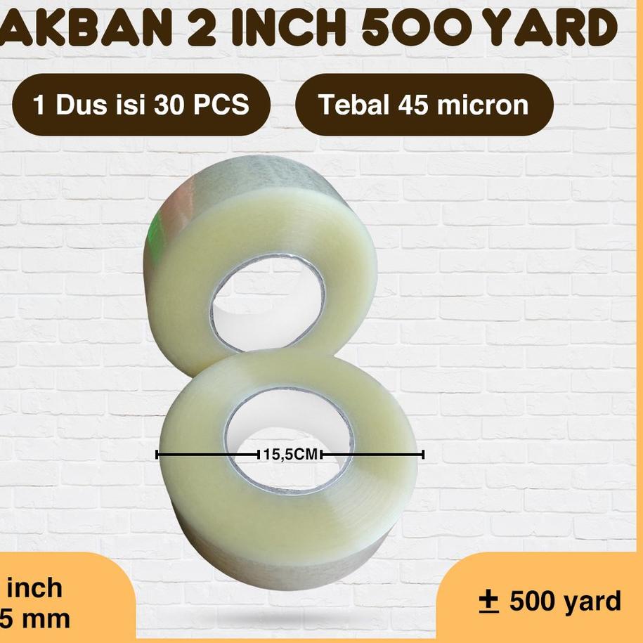 

OPP Lakban Jumbo 2 inch Super 45mm 500yard 500 yard 300 Meter 300M 2 ,,