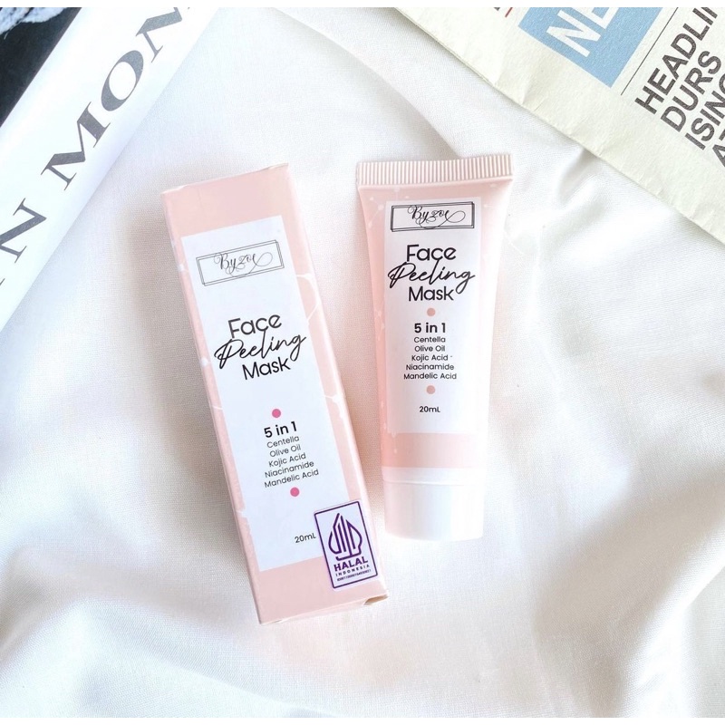 READY! FACE PEELING MASK 5IN1 BYZOE BPOM ORIGINAL FACE PEELING MASK BY ZOE MASKER WAJAH WITH PEELING N SCRUB WAJAH EKSFOLIASI KULIT WAJAH