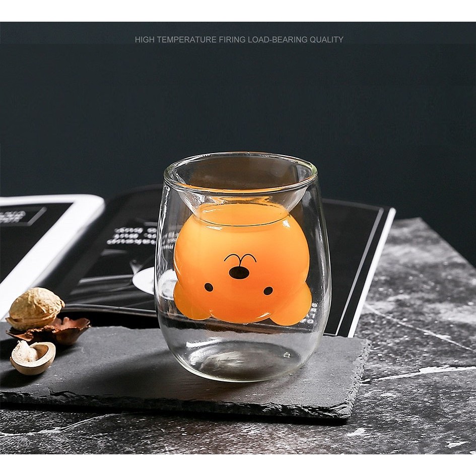 ILAHUI Glass Simple Cartoon / Fashion Cup