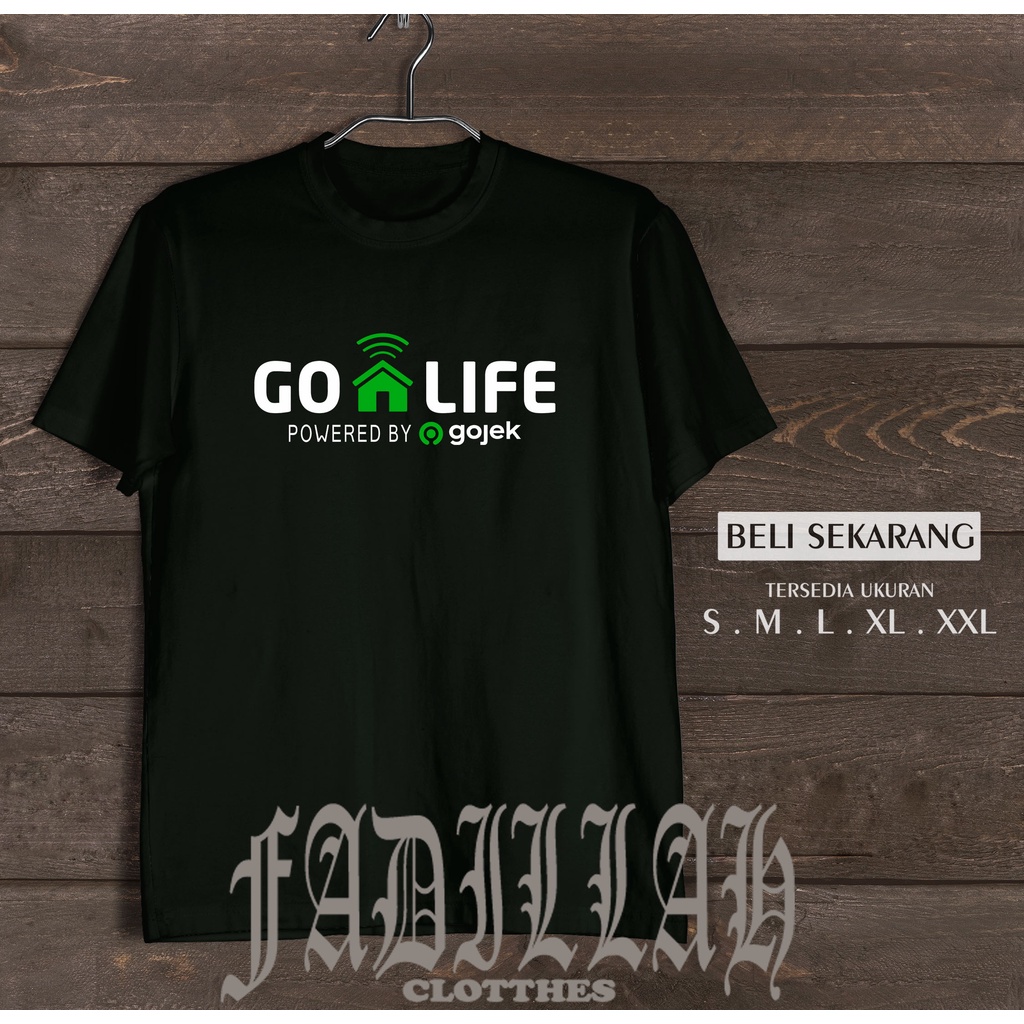KAOS BAJU GOLIFE KAOS PERUSAHAAN GOJEK