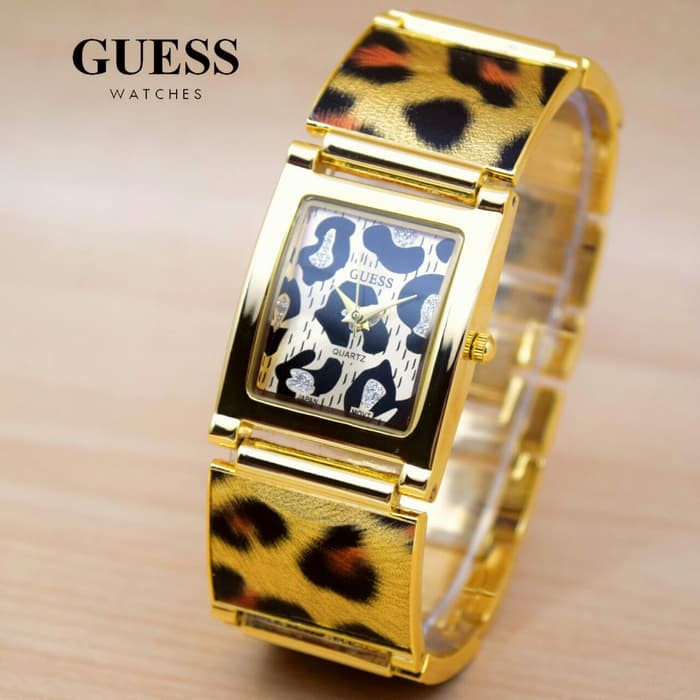promo Jam Tangan Wanita Guess Leopard  terlaris